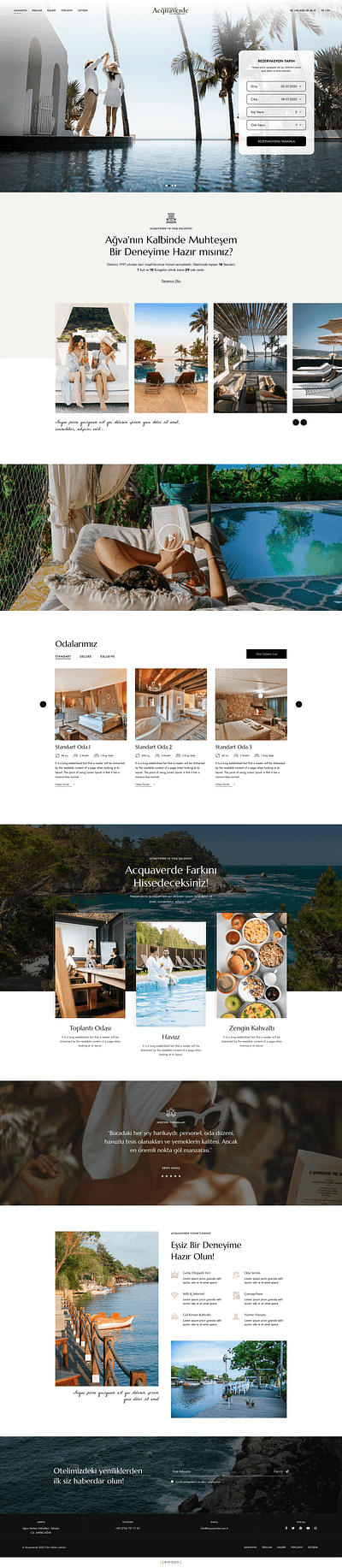 Acquaverde Hotel | Web Design app branding design ecommerce figma graphic design illustration logo photoshop ui