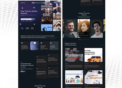 SafeNest – Protecting What Matters Most design insurance fintech ui ux webdesign