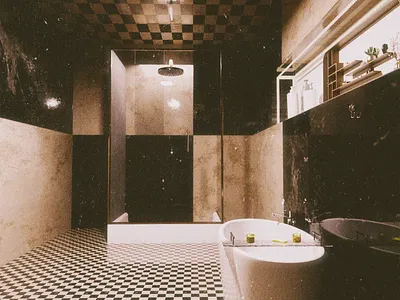 Checkerboard Dreams 3d blender interior design