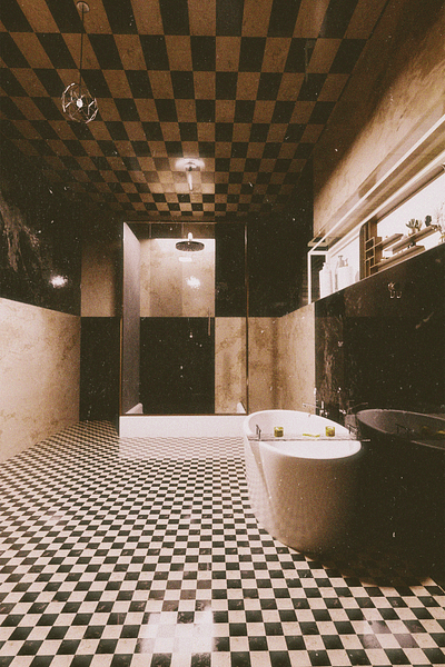 Checkerboard Dreams 3d blender interior design