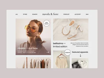 Fashion Brand Landing Page - Daily UI Challenge daily ui challenge desktop landing page ui web design