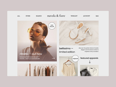 Fashion Brand Landing Page - Daily UI Challenge daily ui challenge desktop landing page ui web design
