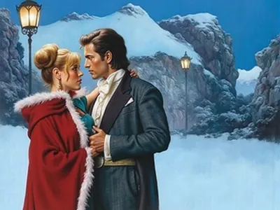 LET IT SNOW cover art work graphic design historical romance regency