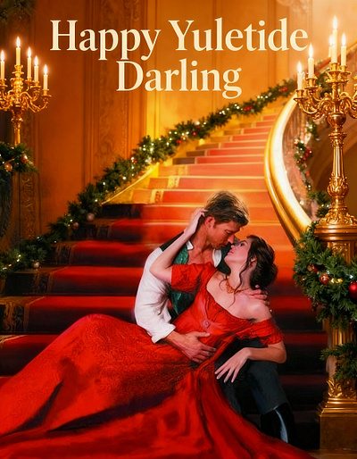 YULETIDE REGENCY ROMANCE COVER ART WORK cover art work graphic design regency yuletide