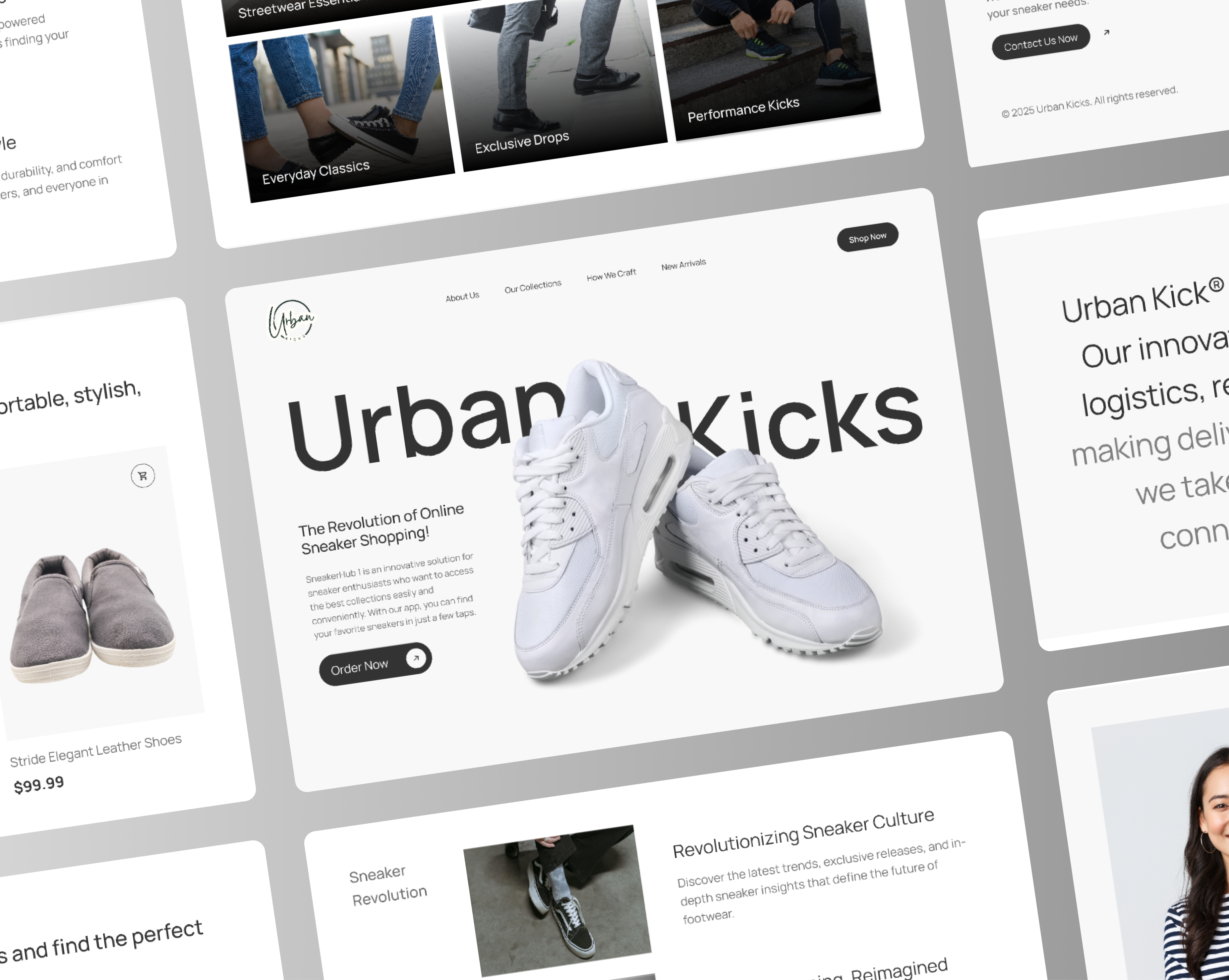 Urban Kicks | Shopify Product landing page adobe after effects adobe illustrator figma relume ui ux