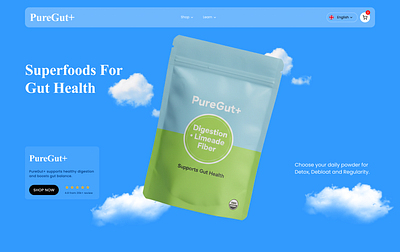 Shopify foods for Gut Health Design bigcommerce ecommerce landing page shopify shopify ecommerce shopify store shopify store design shopify website sopify ui website woocommerce