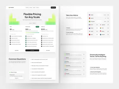 Humana – AI Voice & Intelligence Features Page ai ai voice animate artificial intelligence automation b2b blog detail blog page clean dipa inhouse features page micro interaction minimalist modern design saas startup ui uiux voice intelligence web design