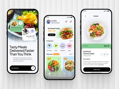 Food Delivery App UI Design app design ecommerce fast food food food app food app design food app ui food delivery food delivery app food delivery application food delivery service food order food ordering app mobile mobile app mobile app design restaurant app uiux