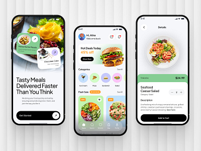 Food Delivery App UI Design app design ecommerce fast food food food app food app design food app ui food delivery food delivery app food delivery application food delivery service food order food ordering app mobile mobile app mobile app design restaurant app uiux