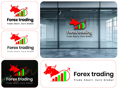 forex trading Logo Desdign bull bull logo business exchange finance forex forex trading logo froex logo global investment logo logo mark market minemale logo modern logo money profit smart strategy trading