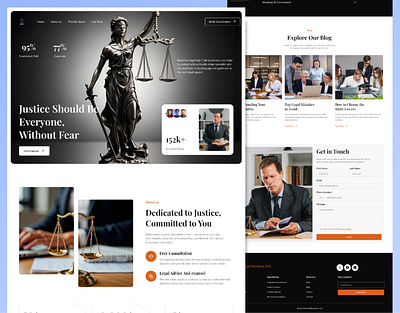 Legal Service Website – Modern Law Firm Homepage UI agency corporate website crime design landing page design law firm law firm landing page law firm ui lawyer legal agency legal srevice legal startup legal website professional website services ui web design website website design