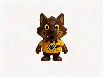 Wolves Mascot 3d branding design englishpremierleague epl football futbol graphic design mascot premierleague soccer thewolves wolf wolverhamptonwanderers wolves wolvesfc wwfc