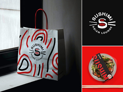 Letter S with Sushi Creative Logo Concept asian food best logo design chinese logo chopstick logo creative sushi logo fish food fish logo fish salad letter s branding letter s logo logo design seafood logo sushi logo