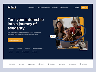 Education Website Design for Medical Interns design e learning e learning website education landing page design education website design figma learning management system medical online learning page design online learning platform product design study typography ui ux wavespace web design website design concept website design ui