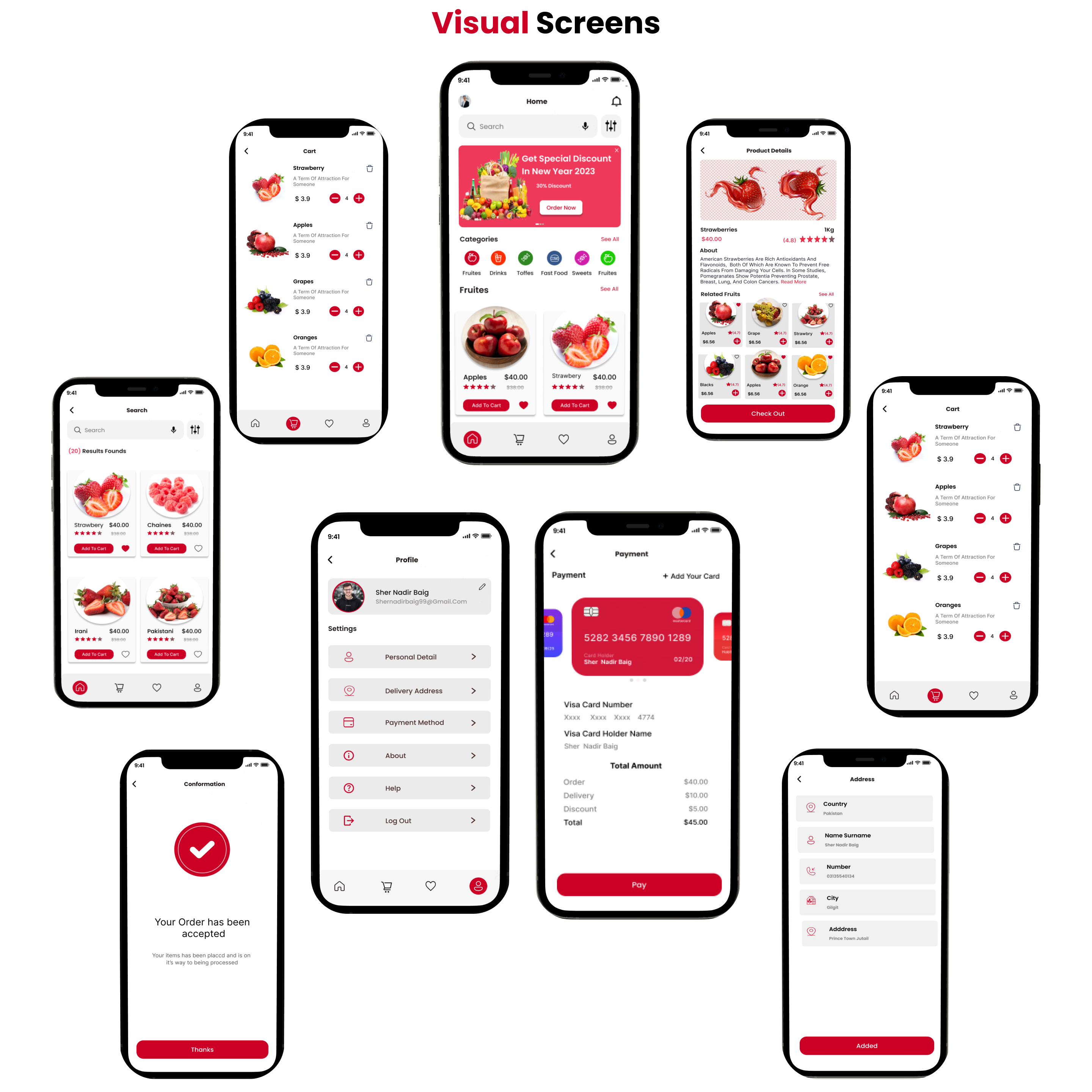 Example of Mobile App Design| Grocery & Ai Chat App