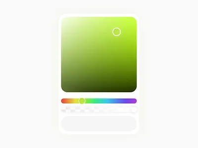 Color Picker UI Element card clean colorpicker design element minimal ui