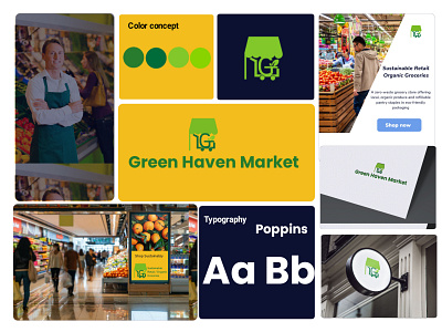 Brand Identity/ visual identity/ logo design for green Haven Mar branding design graphic design logo