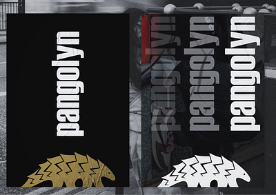 PANGOLYN - STREETWEAR CLOTHING animal logo branding graphic design lettermark logo logodesigner logomark pangolin pangolyn poster streetwear