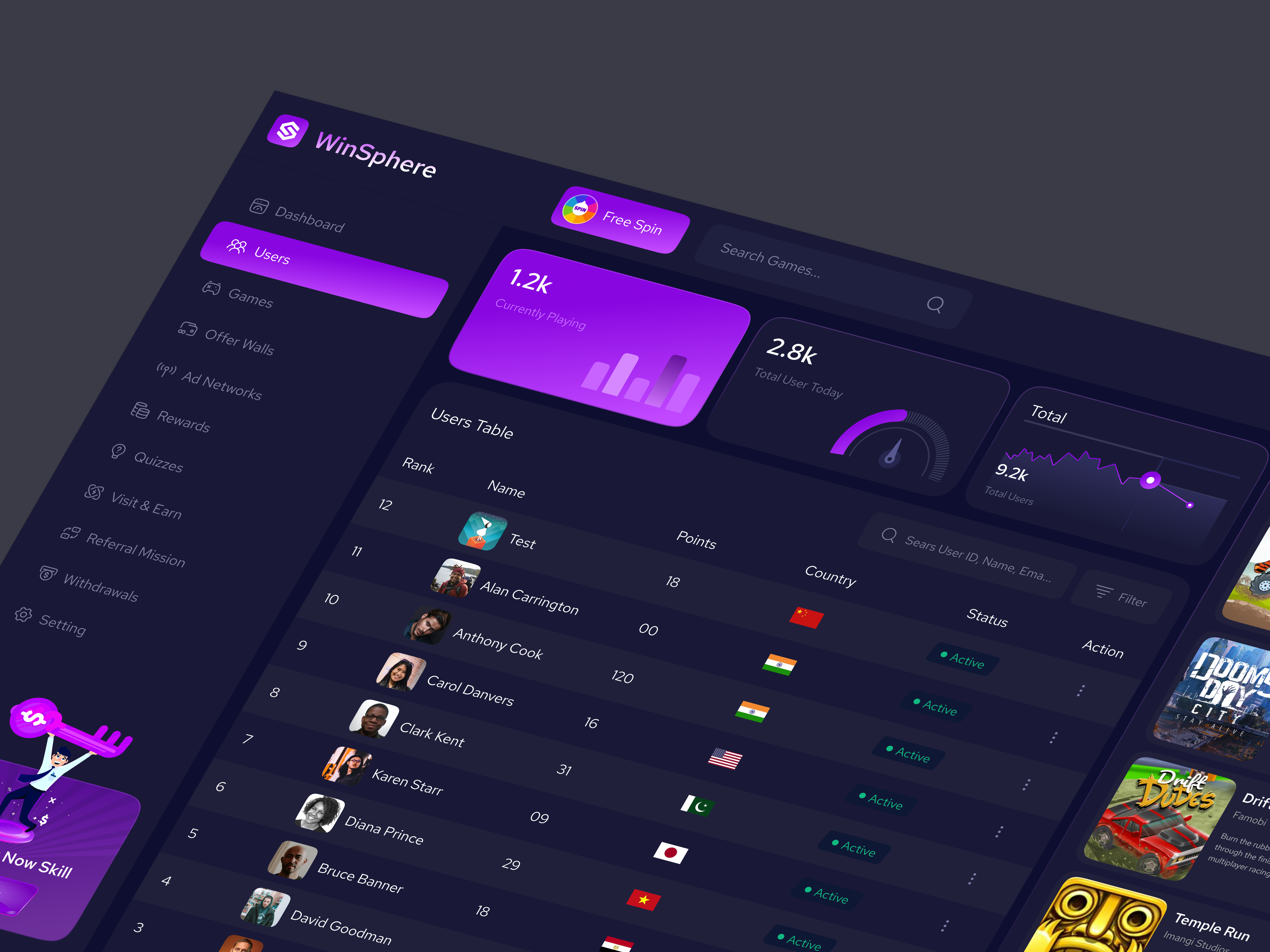 Game Hub – Admin Panel Dashboard | Manage, Monitor, Optimize by ...
