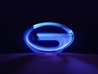 GAC logo splash screen animation by Milkinside 3d animation brand branding c4d fx gac glass graphic design houdini intro logo logotype revial splash symbol