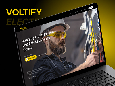 Voltify Electric Service Website UX/UI ⚡ dribbbleshot electrical electrical company electrical service website electrical services electricalservice electrician website design electricianwebsite energy service website figmadesign landingpage maintenance service website modernui repair service website responsivedesign sahin mia servicewebsite ui uiux webdesign