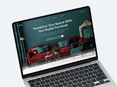 Furniture Landing Page aesthetic chair ecommerce furniture furniture shop furniture web home decor homepage interior interior architect landing page online furniture store sofa table web design website website design website designer wood work