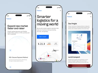 Logistics Website Design, responsive design app design interface product service startup ui ux web website