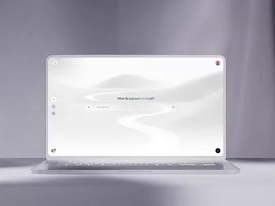 Agentic experience for Natural Desktop agentic agi ai animation clean desktop generative interaction light loader pink simple simplicity ui ux
