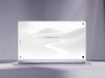 Agentic experience for Natural Desktop agentic agi ai animation clean desktop generative interaction light loader pink simple simplicity ui ux