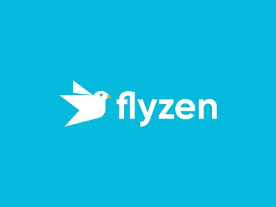 Flyzen Logo Design Concept app logo aviation logo modern bird brand identity branding business logo design graphic design logo logo design minimal logo modern logo startup logo tech company vector