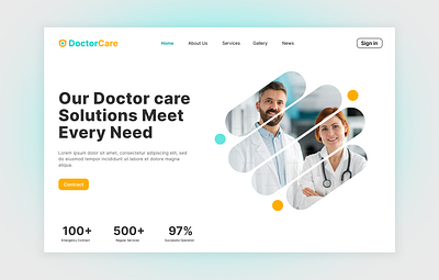 💙 DoctorCare Website Hero Section cleanui dribbble figma herosection landingpage medicalwebsite minimaldesign modern web ui uiux ux web design