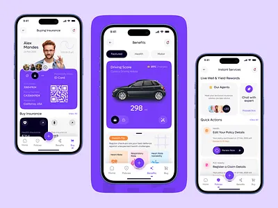 Car Insurance Mobile App app design app ui best app design car car insurance creative design health insurance insurance insurance app insurance company insurance management insurance reminder ios app design life insurance mobile app mobile design mobile ui policy management ui design