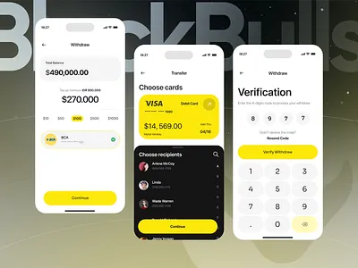 crypto currency wallet mobile ui design blockchain clean crypto portfolio crypto wallet cryptocurrency cryptocurrency app digital wallet finance minimal mobile mobile app modern ui wallet app