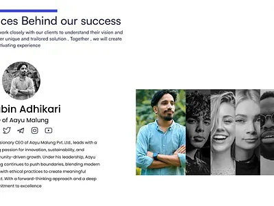 OUR TEAM SECTION ui ux