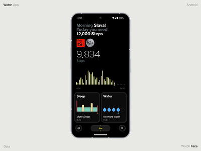 Data Moon animation dashboard design interface map minimal nothing simpl slide social sun video