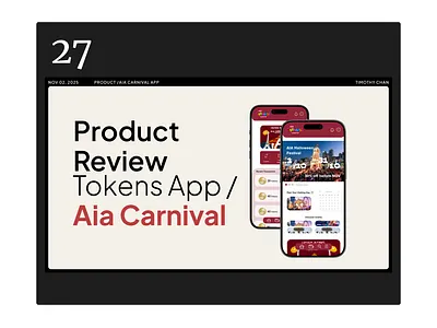 Product Design Projext with ux research - AIA Carnival App