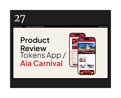 Product Design Projext with ux research - AIA Carnival App