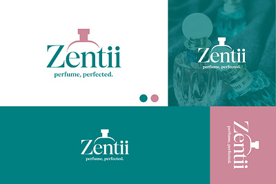 Zentii Purfume company logo 3d animation branding design graphic design illustration logo logo design modern logo motion graphics simple logo ui