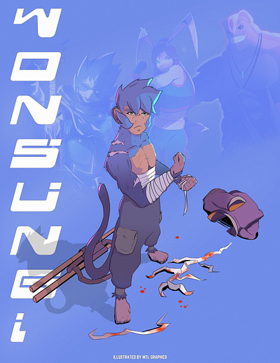 Wonsungi (illustration) anime art drawing graphic design manga mtl graphics wonsungi illustration 타바리