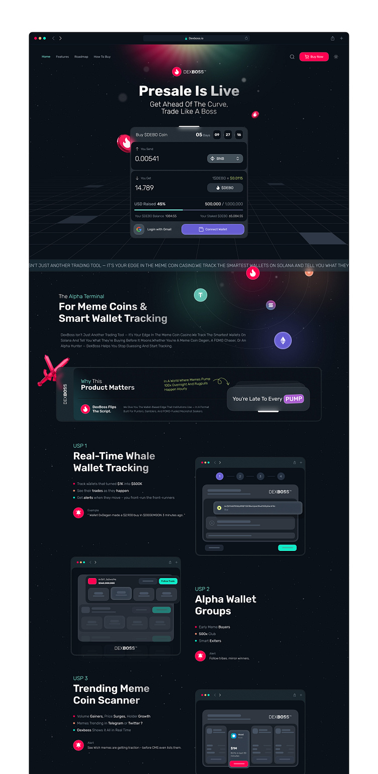 Trade – DexBoss Landing 🔥 by Mohammad Reza Farahzad for Orizon: UI/UX  Design Agency on Dribbble