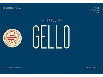 GELLO 3d alternates branding branding clean contemporary fractions fresh friendly graphic gello graphic design humanist legible logo modern motion graphics opentype pro sans sans serif small caps softened