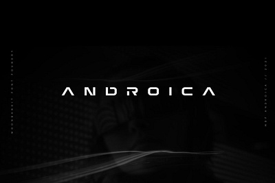MBF Androica - bold futuristic font bold big branding urban display futuristic font headline title lifestyle minimalist bold nightlife sans serif scifi logo typeface modern