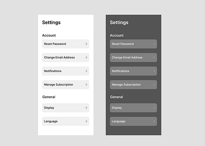 Daily UI Day 7 - User Settings app app settings daily ui design settings ui user settings ux