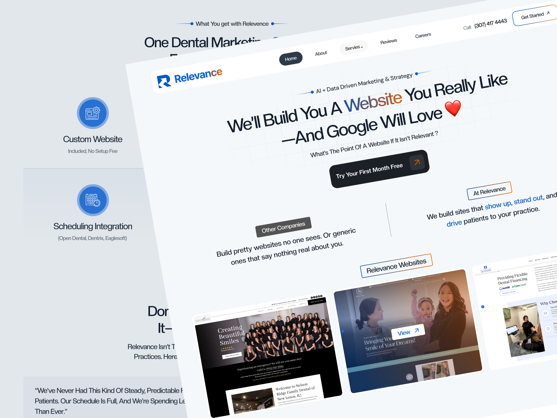 Example of Minimal High Conversion Website Design