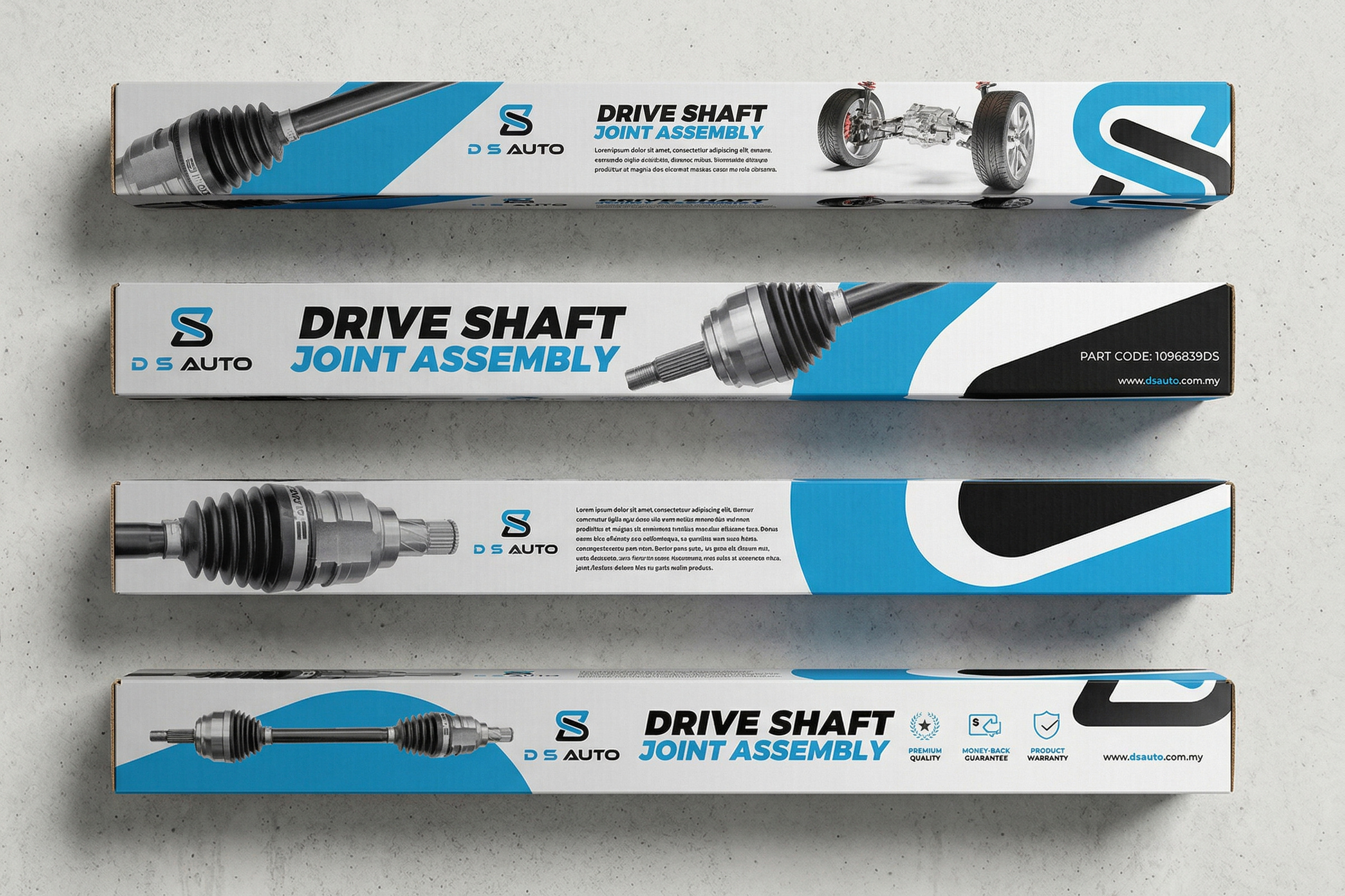 Drive Shaft Packaging Design | Automotive Product Box auto auto parts automobile automotive packaging b2b design branding car clean creative drive shaft drive shalf hardware packaging industrial design joint modern packaging design print product packaging professional sparepart