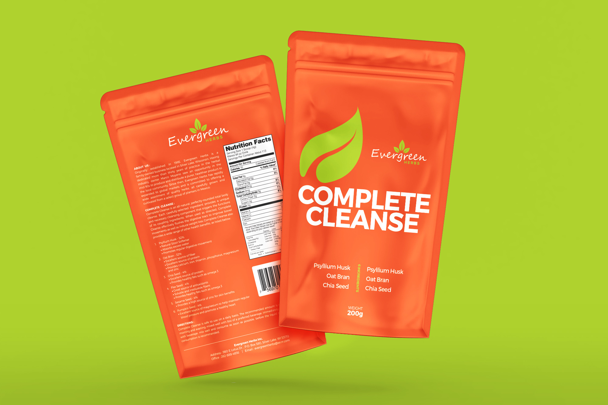 Evergreen Pouch — Product Packaging & Brand Graphic Design brand identity consumer product design evergreen flexible pouch graphic design healthy layout design lebel nutrition packaging packaging graphics pouch pouch packaging design print design product packaging retail packaging visual communication