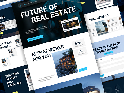 Tract – AI Real Estate Agency Landing Page 2025 agency ai airealestate best design blue design designtocode exclusive design homepage inspiration landing page no code ready theme real estate realestatemarketing template ui web website