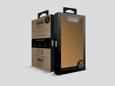 Mobile Case Box Design black box cardbox clean creative design graphic graphic design label minimal modern packaging print product professional showcase sleek