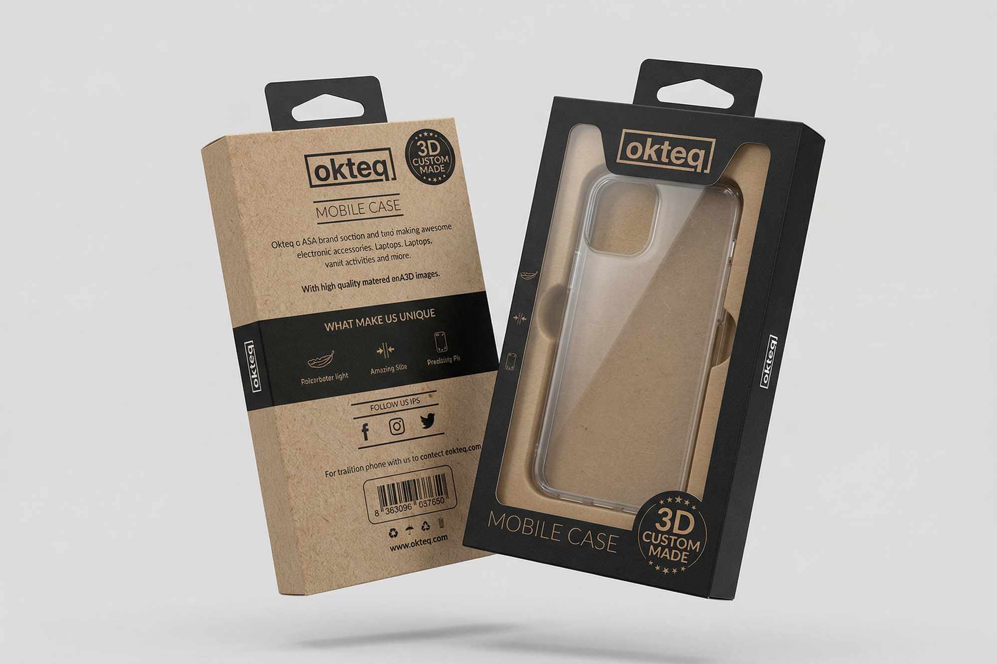 Mobile Case Packaging - Tech Accessory Product Box Design accessory design branding clean creative electronics design graphic graphic design minimal mobile case packaging design phone case print product product box product packaging professional retail packaging showcase sleek tech packaging