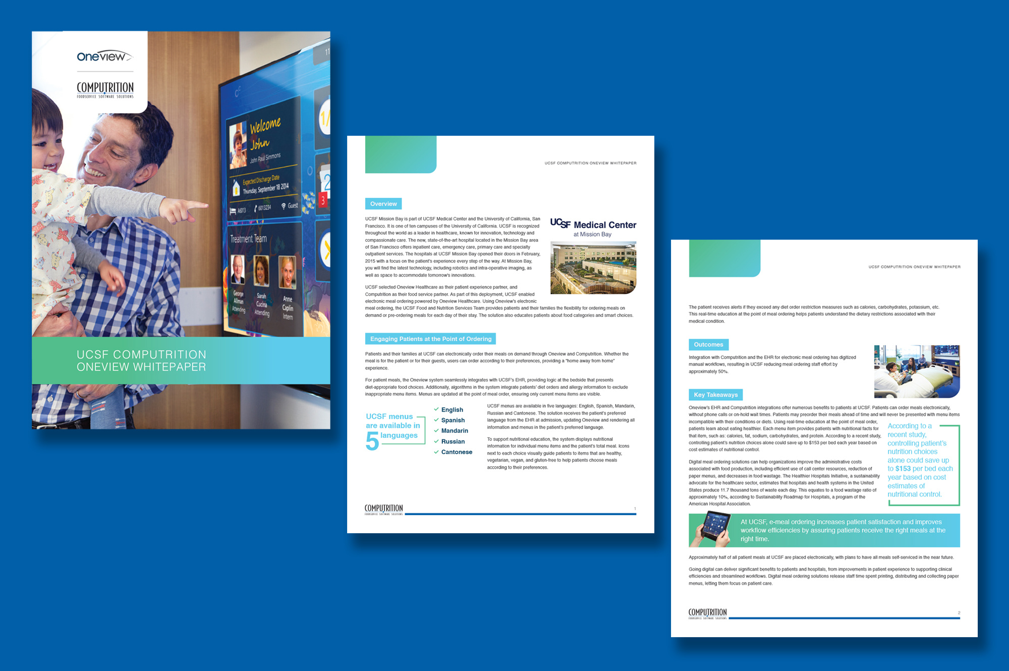 Oneview White Paper Design branding case study clean clinical creative design equipment graphic design medical modern pitch deck powerpoint presentation print professional white paper